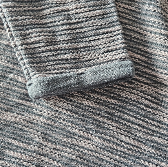 H&M Pink Gray Knit Sweater Medium Textured Pullover 3/4 Sleeve Casual Top - Picture 7 of 9